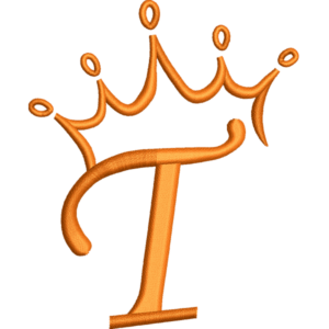 Crown Letter T Design