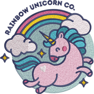 Multicolored Rainbow Unicorn Design