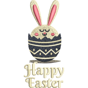 Easter Bunny Egg Embroidery Design