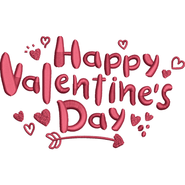 Pink Shaded Embroidery Design