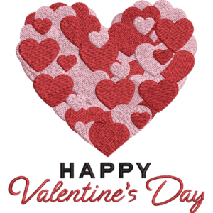 Pink And Red Heart Shape Design