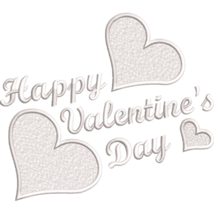 Simple Valentine Embroidery Design