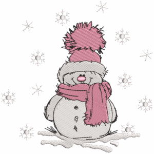 Rosy Snowman Design