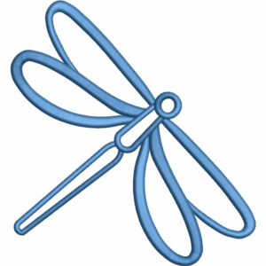 Dragonfly Embroidery Design