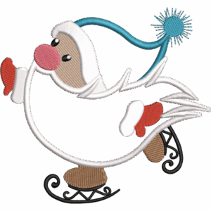 Skating Santa Design