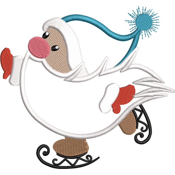 Skating Santa Design