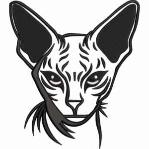 Mystic Cat Embroidery Design