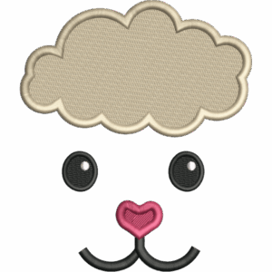 Cute Sheep Face Design