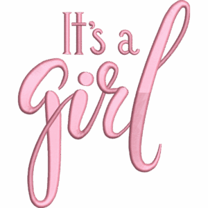 Stylish Girl Embroidery Design