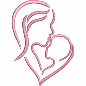 Mom and Baby Heart Design