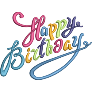 Happy Birthday Multicolor Design