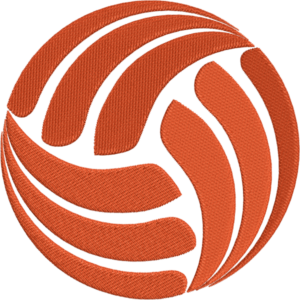 Volleyball Embroidery Design