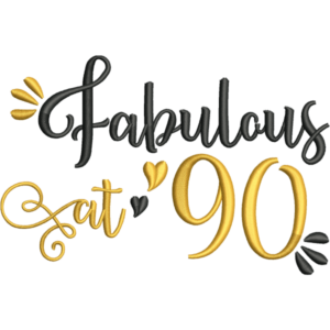 Fabulous 90th Celebration Design