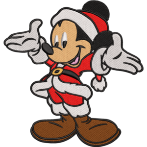 Santa Mickey Mouse Design