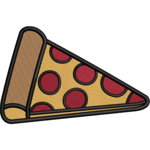 Pizza Slice Embroidery Design
