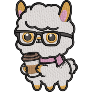 Nerdy Llama Coffee Design