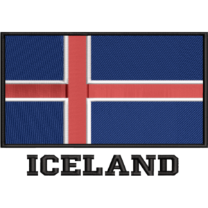 Iceland Flag Design