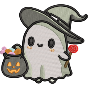 Cute Trick-or-Treat Ghost Design