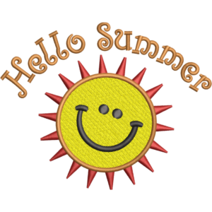 Hello Summer Emoji Design