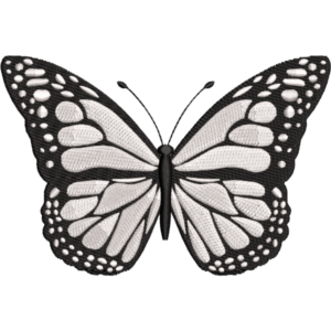 Stylish Black Butterfly Design