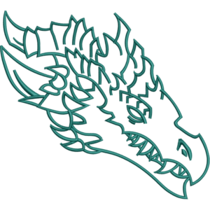 Tribal Dragon Head Design