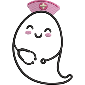 Cute Nurse Ghost Design