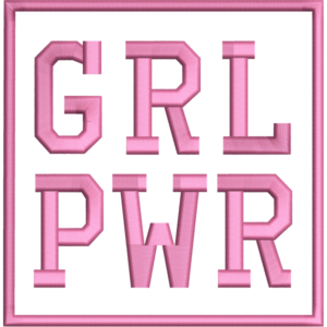 GRL PWR Embroidery Design